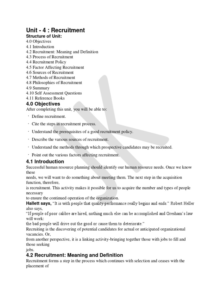 18IM751-M-2 - Recruitment and Selection | PDF | Recruitment | Employment
