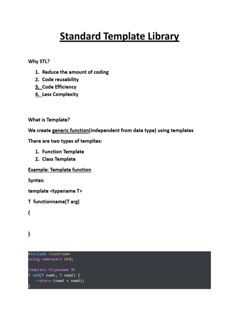 Standard Template Library PDF Array Data Structure Software