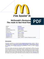 MCDONALD - Franchising 2022