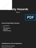 Safety Hazards Part II