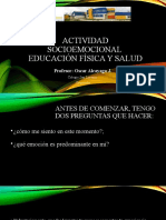 Actividad Socioemocional Educación Física y Salud