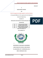 Study of Management Principles Applied To Small Scale Industry