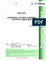 Esr 0557-Overhaul of Eddy Current Clutch & Gear Box