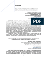 Particularități Ale Percheziției Și Ridicării În Procesul Investigării Infracțiunulor de Trafic