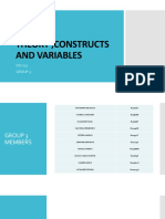 Group 3 Dsi 231theory, Constructs and Variables