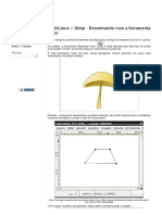 GNU - Linux - Gimp Desenhando Com A Ferramenta Vetor