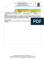 Ementário - Parfor-UFPI - Letras Português Miguel Alves - 2022.2 Ok