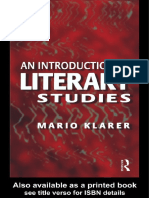 Introduction To Literary Studies by Mario Klarer