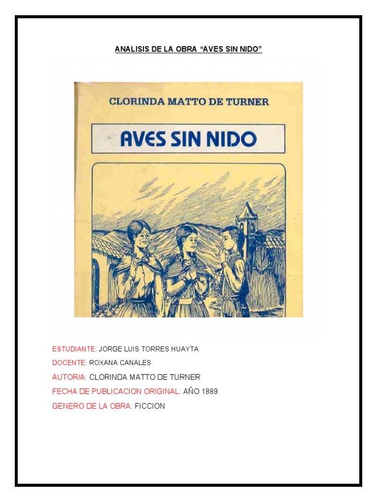 Ave Sin Nido Todo 2 Descargar Gratis Pdf Realismo Literario