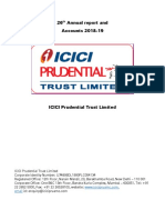 26th Annual Report - Fy2019 - Icici Prudential Trust Limited