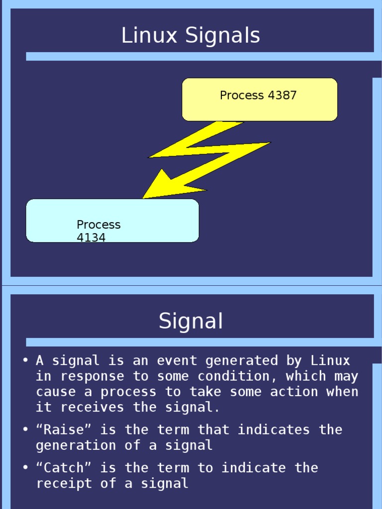 Linux Signals | Download Free PDF | Unix | Computer Engineering