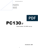 Komatsu Pc130-7 Spare Parts Catalogue