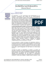 Husserl, Edmund - La Filosofía Como Ciencia Estricta (Cap. La Filosofía Naturalista) (Spa)