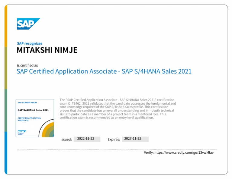 SAP S/4HANA Sales Certification Guide | PDF | Career & Growth | Business