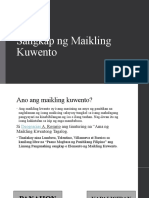 Lesson #2 Sangkap NG Maikling Kuwento