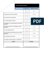 Concepto Sí No N/A Observaciones: VENTAS (Método Descriptivo)