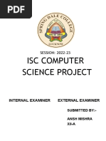 Computer Science Project Work 1