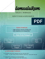 Soalan 1: Morfologi Kata Tunggal & Kata Majmuk