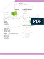 7° Año Evaluación Prismas Rectos y Pirámides