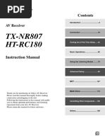 TX-nr807 Manual e