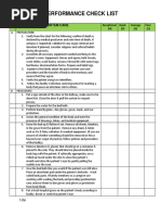 LFTF RLE POST MORTEM CARE PERFORMANCE CHECK LIST