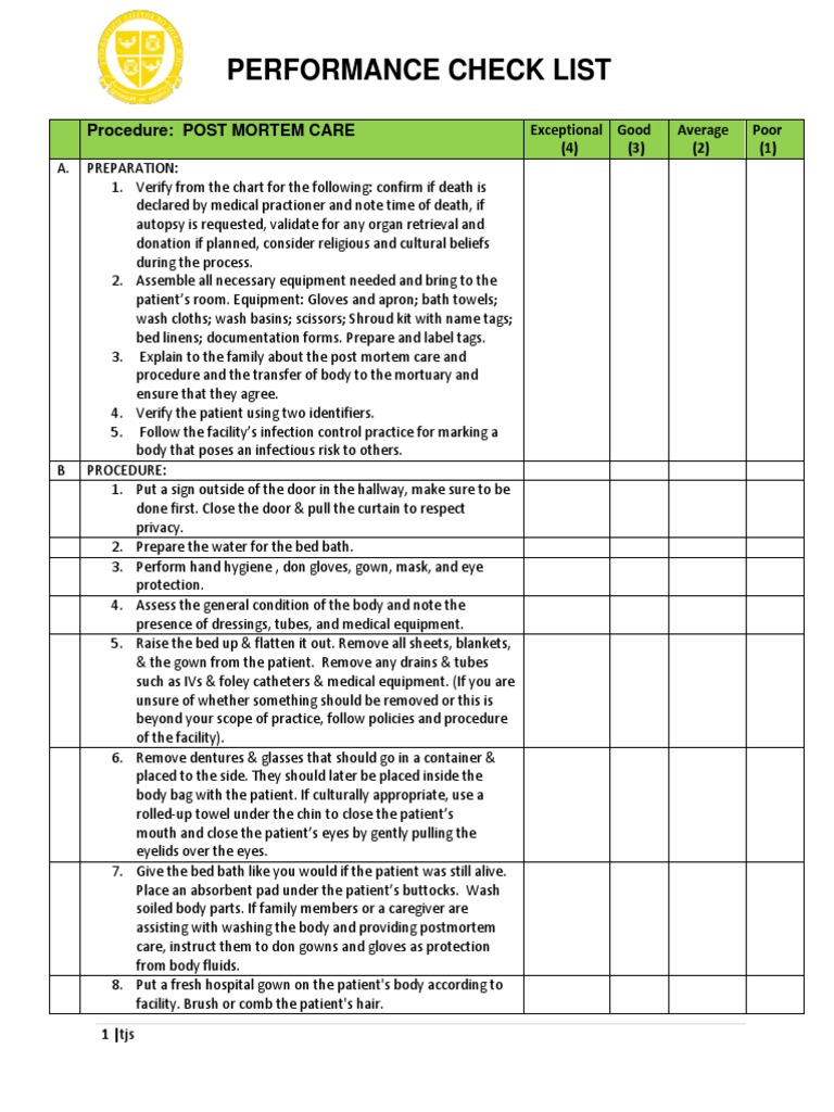 post-mortem-care-procedure-checklist-ensuring-respect-and-dignity-in