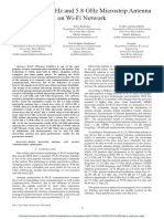 Design of 2.4 GHZ and 5.8 GHZ Microstrip Antenna On Wi-Fi Network