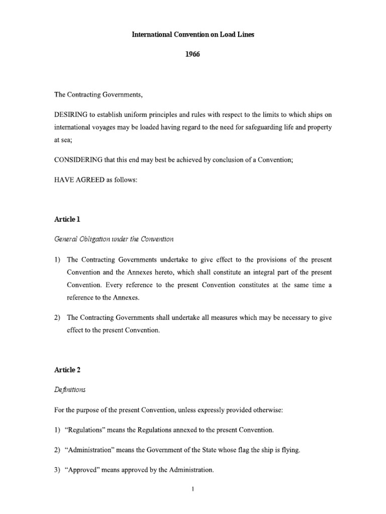 Load Line PDF Ships Shipping