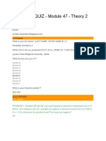 MODULAR QUIZ - 47 - Theory 2