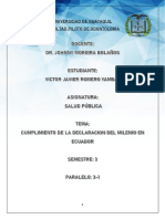 Cumplimiento de La Declaracion Del Milenio en Ecudor-Javier Romero