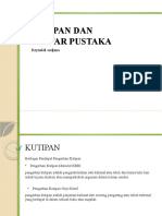 Kutipan Dan Daftar Pustaka