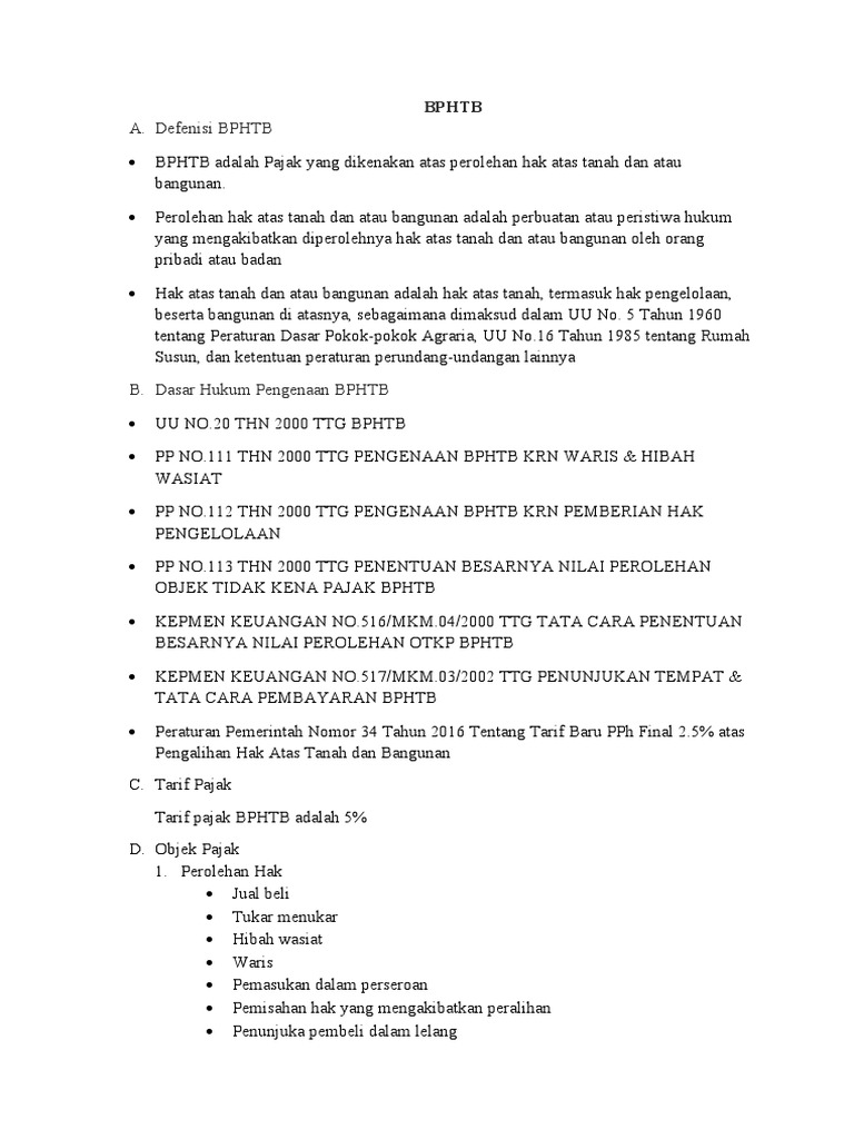 Materi Bphtb Dan Bea Meterai Pdf