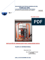Informe Tecnico 012 - Instalación de Arrancador para Chancadora Nueva