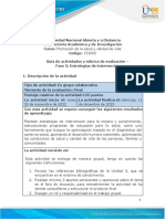 Guía de actividades y rúbrica de evaluación - Fase 5 - Estrategias de intervención