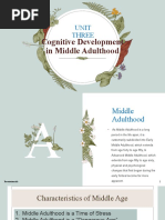 Cognitive Development in Middle Adulthood