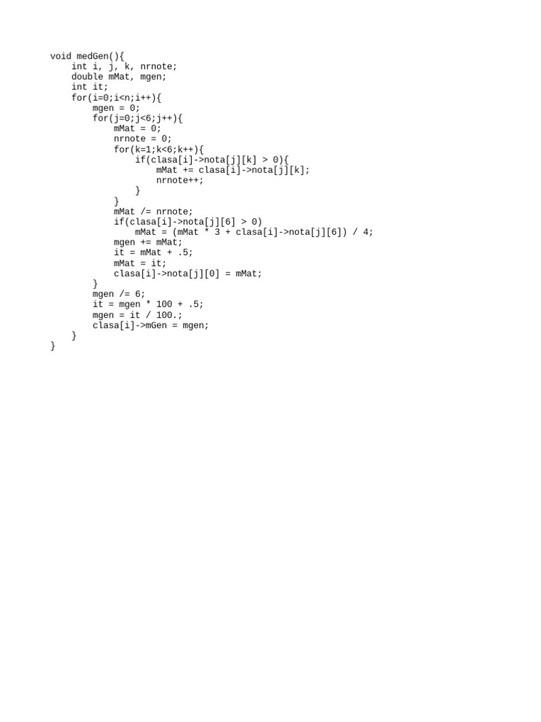 Calculate Average Grades in C++ | PDF