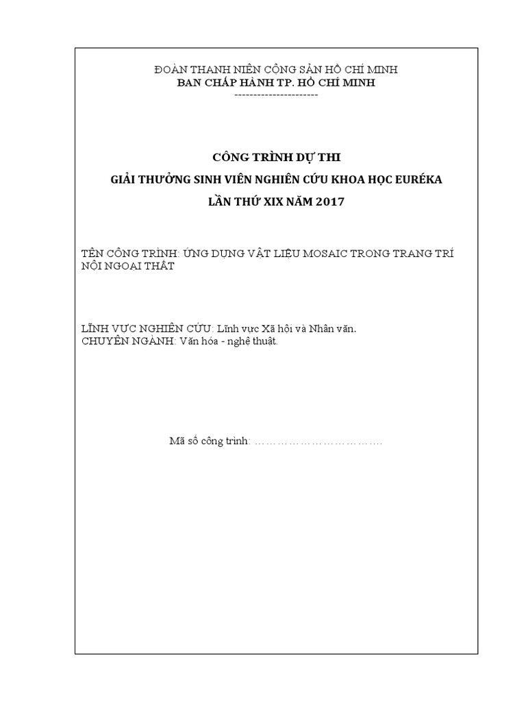  123doc ung dung vat lieu mosaic trong trang tri noi ngoai that pdf