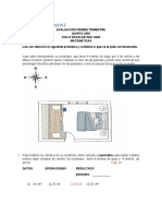 Examen de Matemáticas 5o 2021-2022 Primer Trimestre