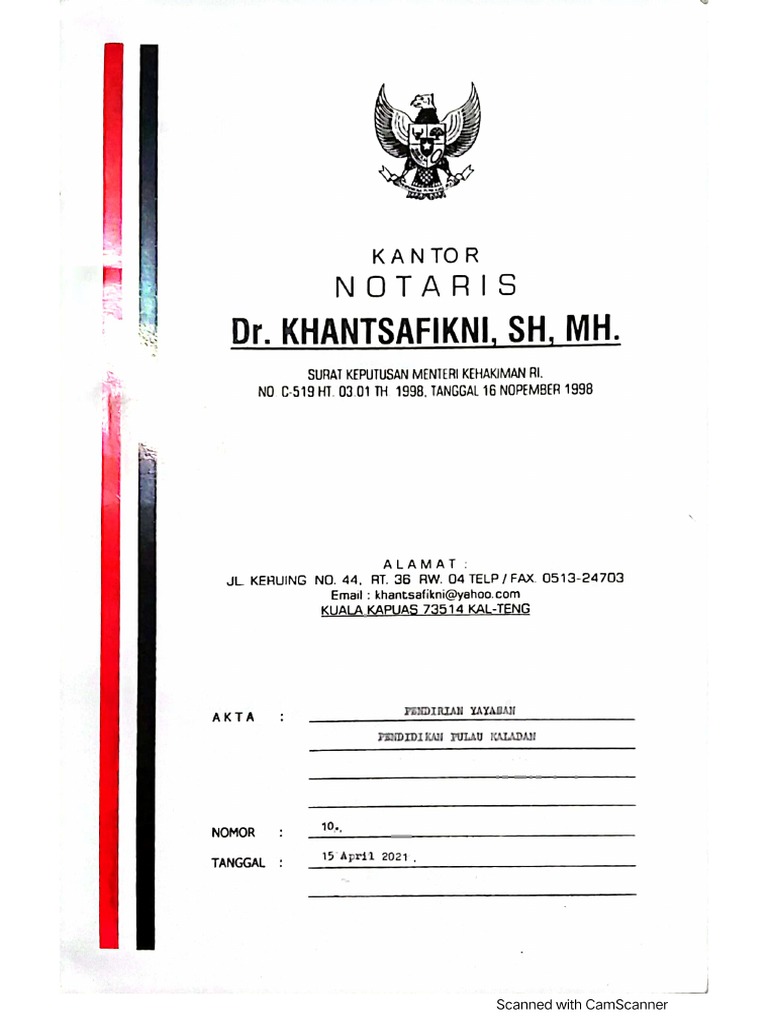 Akta Notaris Pdf