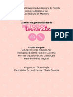 Carteles de Métodos Anticonceptivos Hormonales