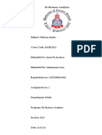 Ayan Pakstudies 2 Assignement