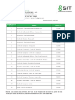 Precios Fijos (Auto - Minivan)