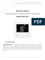 Manual de Utilizare Termostat BeOk TOG77 EP