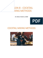 Lesson 8 PPT - Cocktail Mixing
