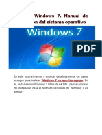 Manual de Instalacion Windows 7