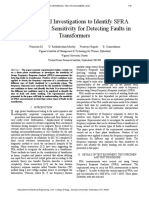 Experimental Investigations To Identify SFRA Measurement Sensitivity For Detecting Faults in Transformers