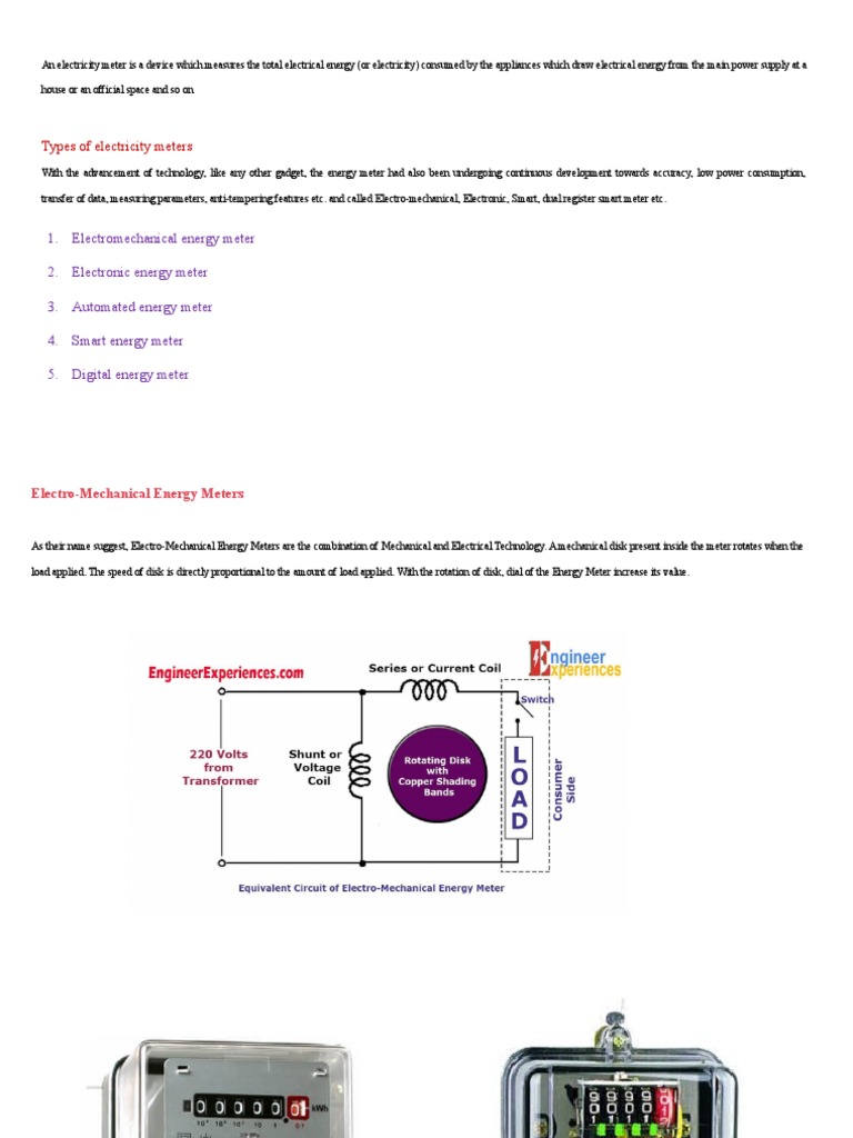 Energy Meter... PDF Electric Power Analog To Digital Converter