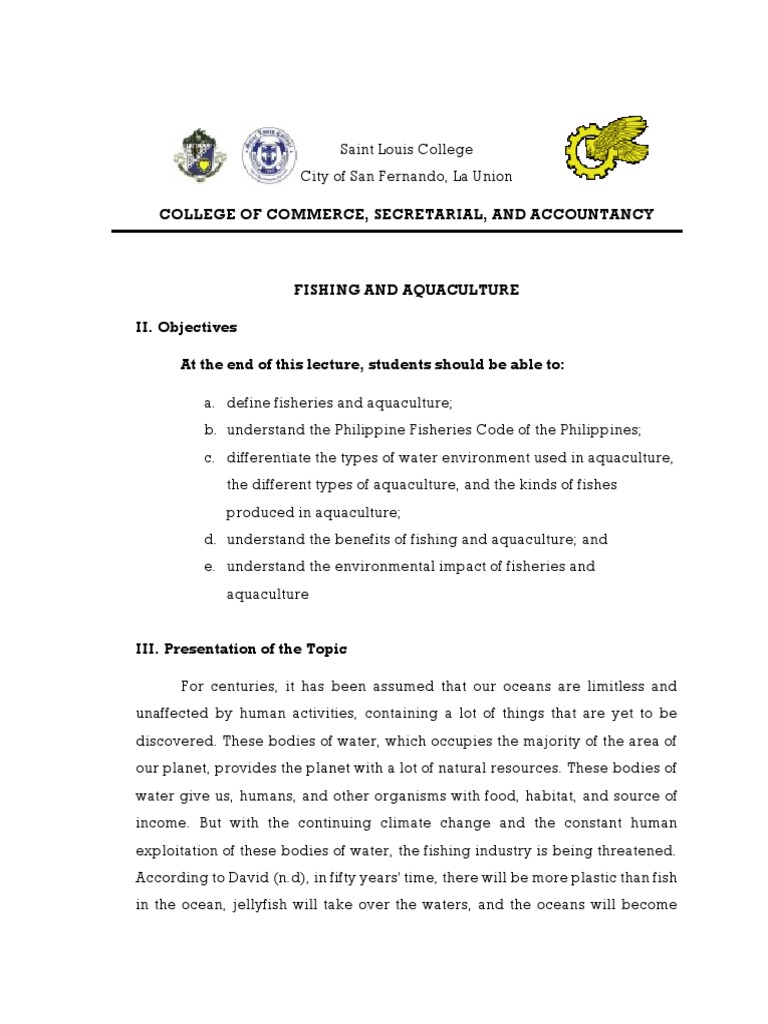 Fishing And Aquaculture Pdf Aquaculture Fishery