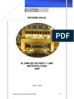 Informe Anual Empleo Peru Lima Metropolitana