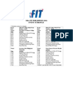 2011 NBA FIT Event Schedule
